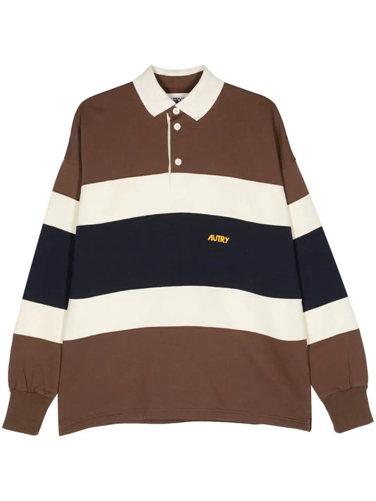 Striped Jersey Polo Shirt