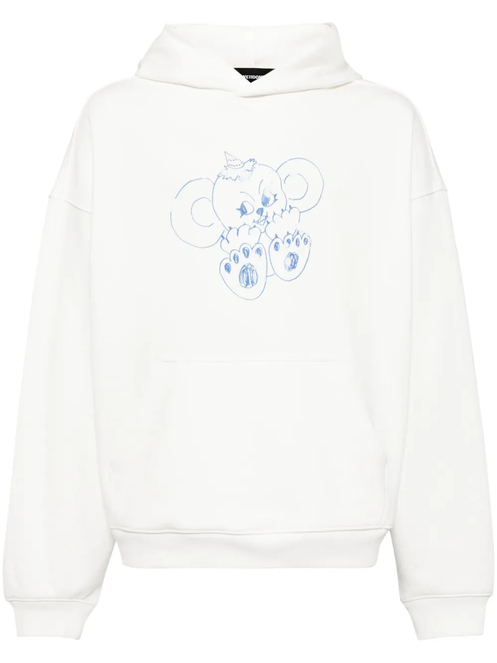 Monster-Print Cotton Hoodie