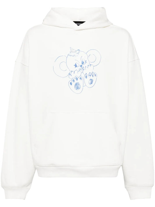 Monster-Print Cotton Hoodie