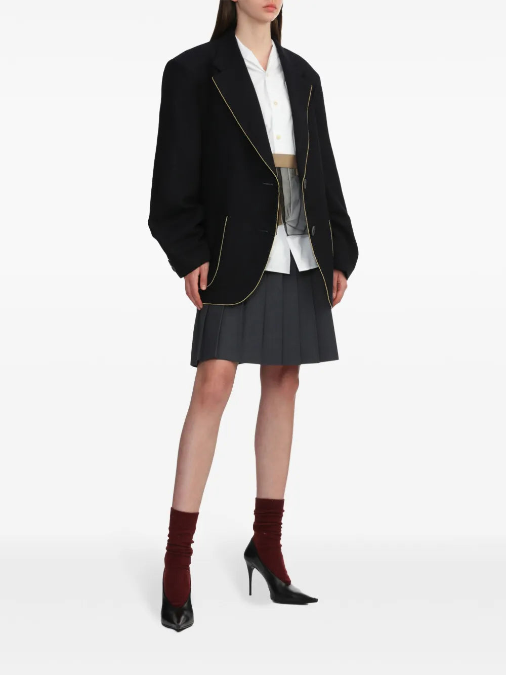 Chain-Link Detailing Blazer