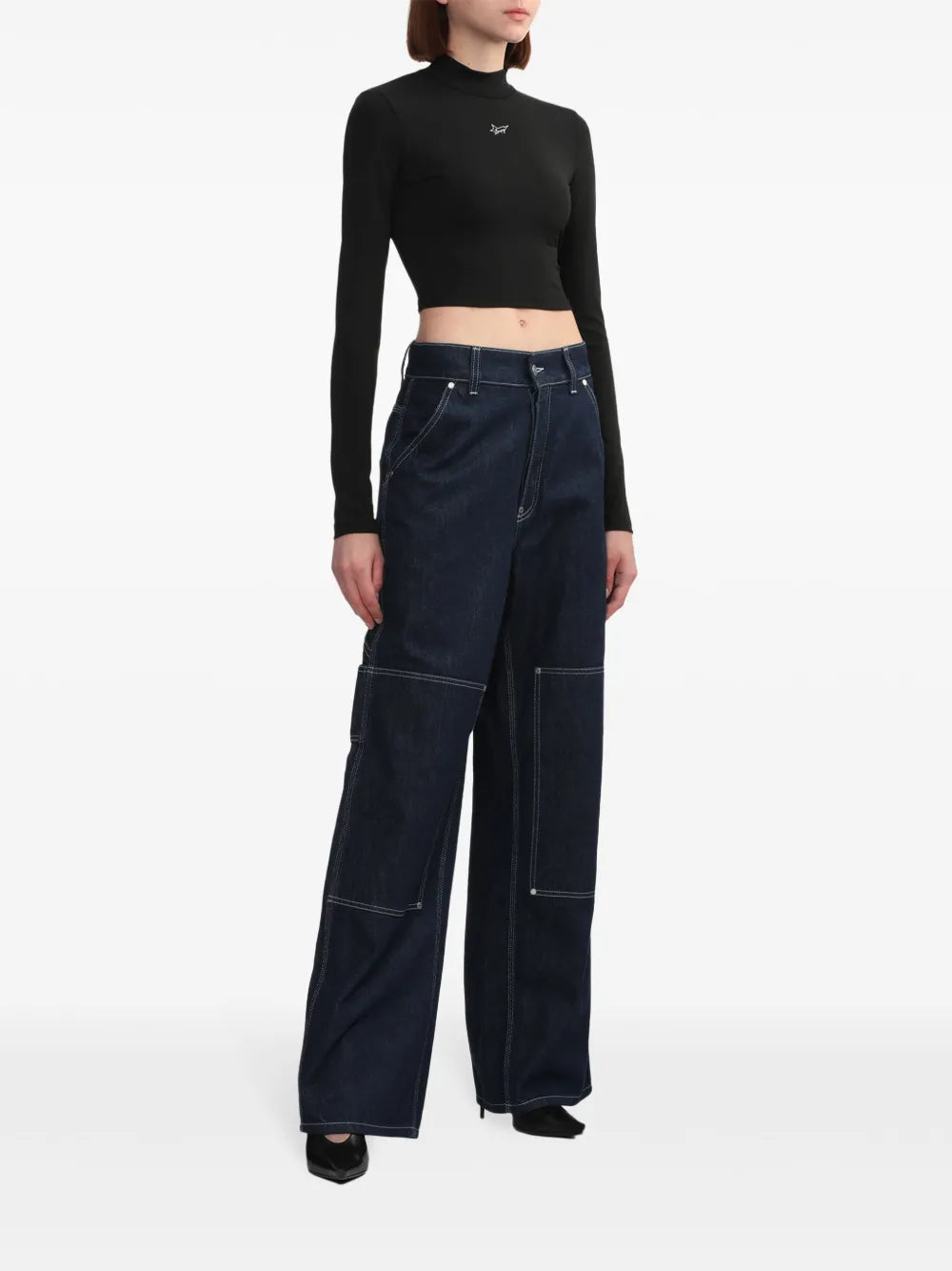 Straight-Leg Cargo Jeans