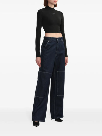 Straight-Leg Cargo Jeans