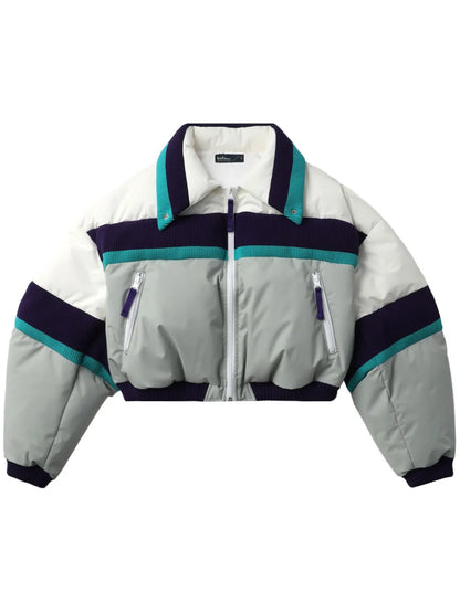 Stripe-Detailing Puffer Jacket