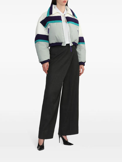 Stripe-Detailing Puffer Jacket