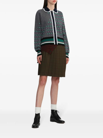 Asymmetric Layered Midi Skirt