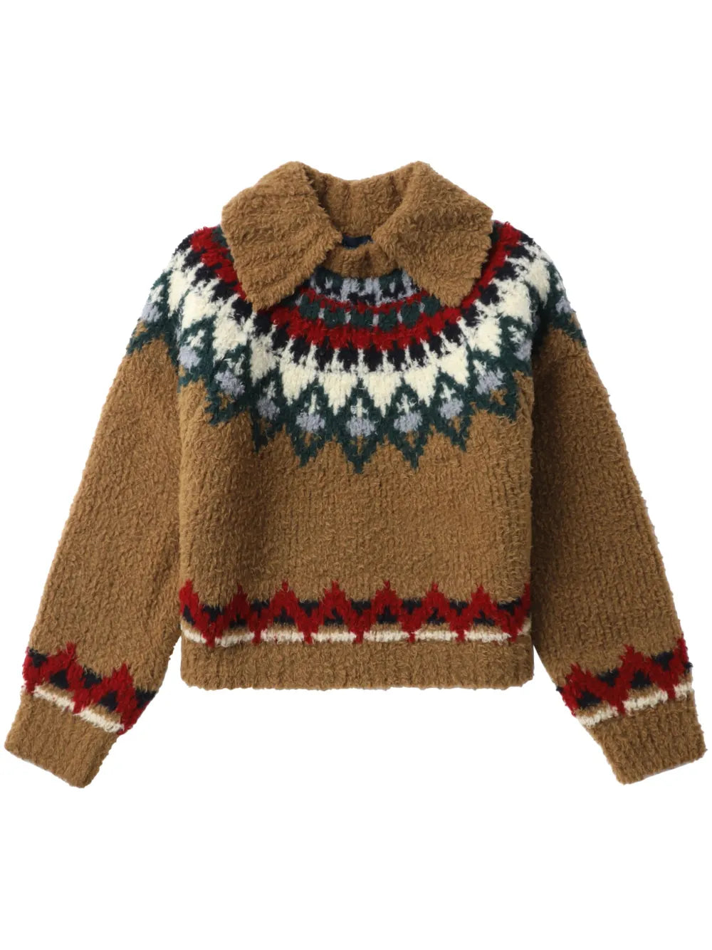 Patterned Intarsia-Knit Jumper