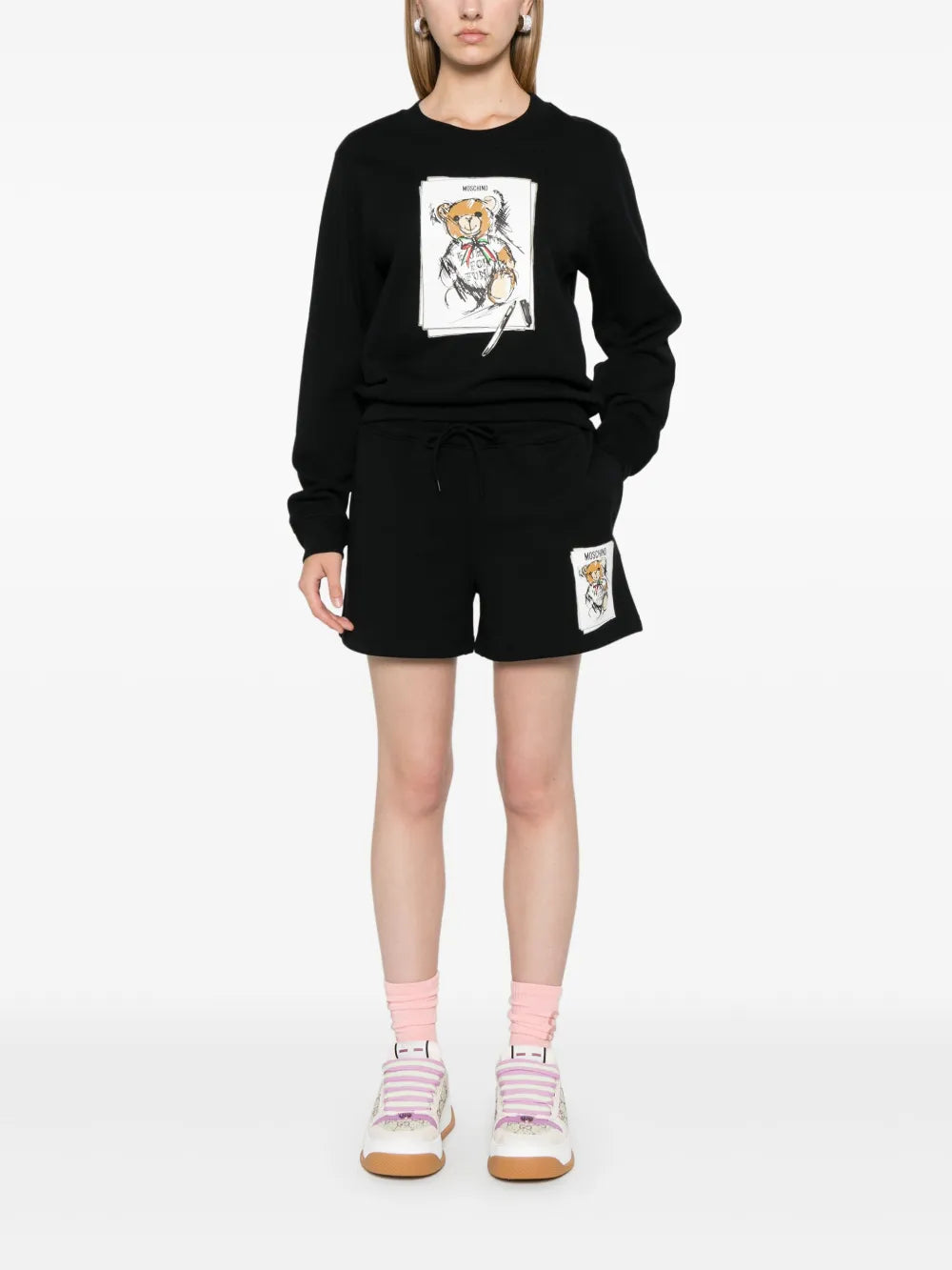 Teddy Bear-Print Shorts