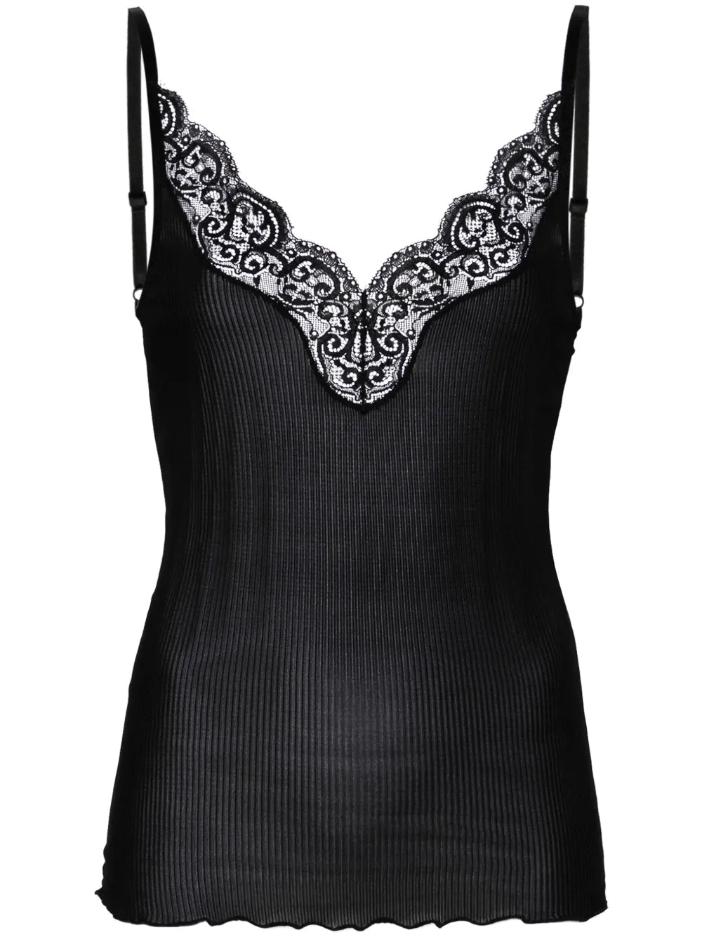 Laced Silk Tank Top