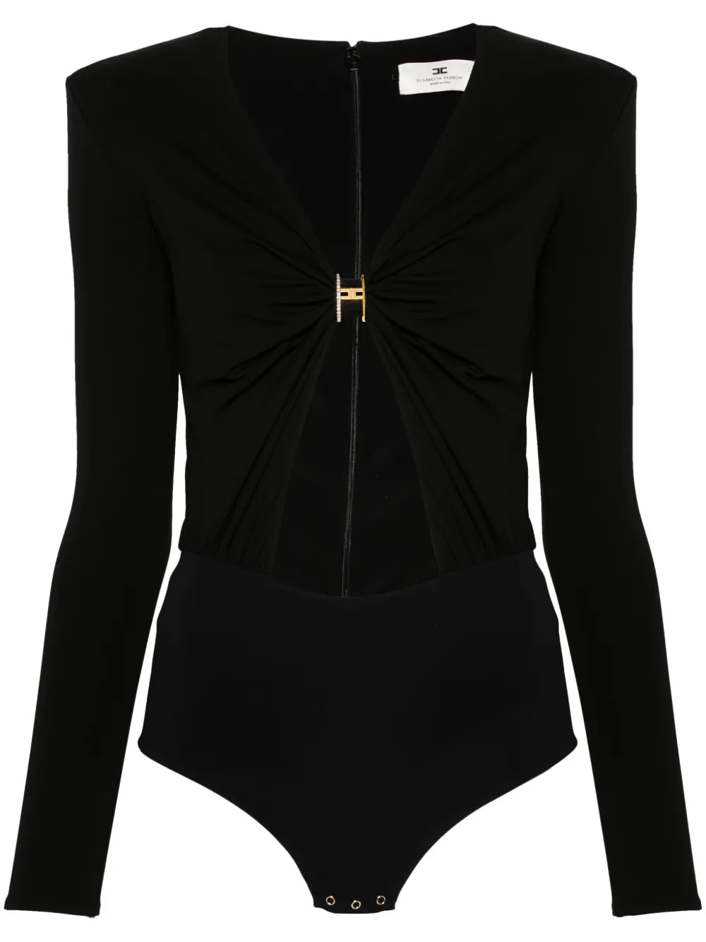 Jewel-Ring Jersey Bodysuit