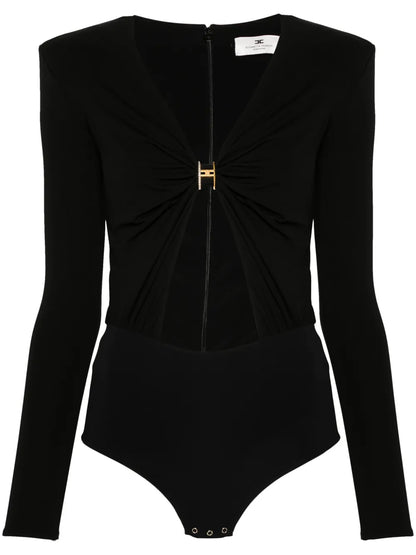 Jewel-Ring Jersey Bodysuit