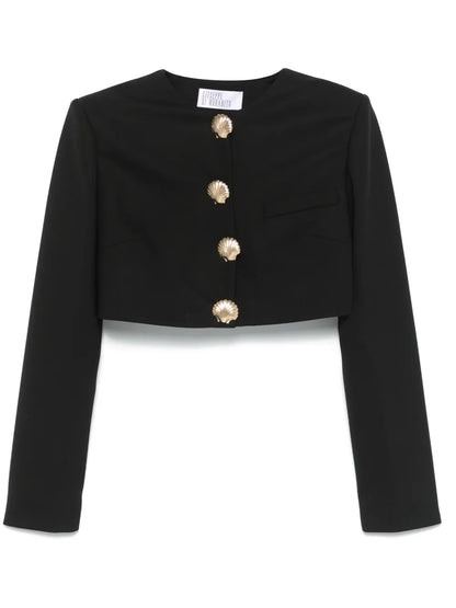 Sea-Shell Detail Cropped Jacket
