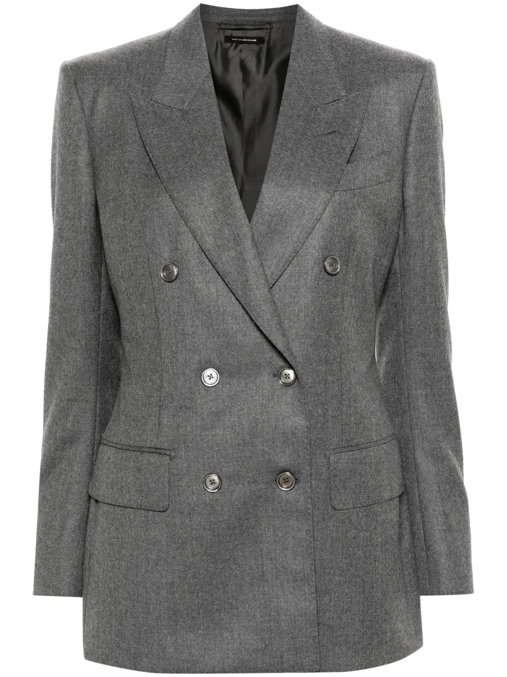 Mélange Double-Breasted Blazer