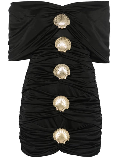Sea Shell-Detail Mini Dress