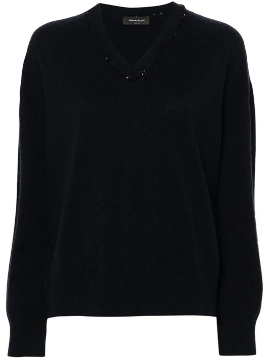 Sequin-Embellished Sweater