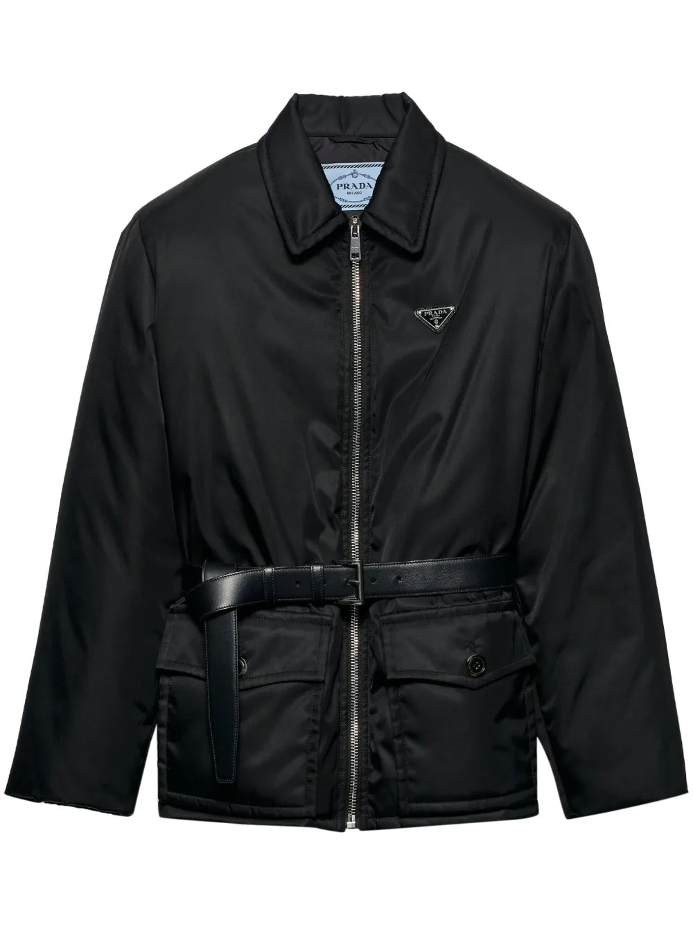 Triangle Logo Belted Jacket