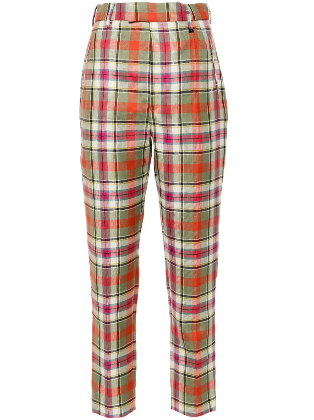 Checked Cigarette Trousers