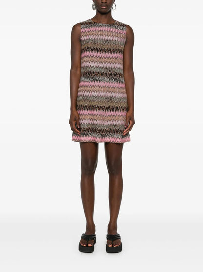 Zigzag Lurex Minidress