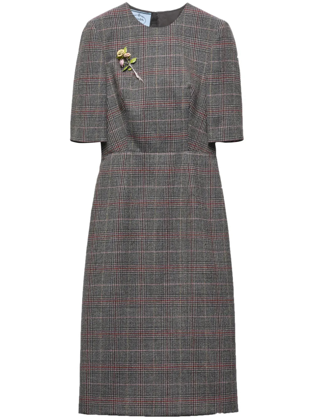 Prince-Of-Wales Midi Dress