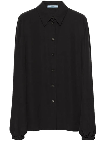 Classic Collar Crepe Shirt