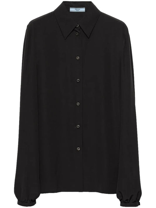 Classic Collar Crepe Shirt