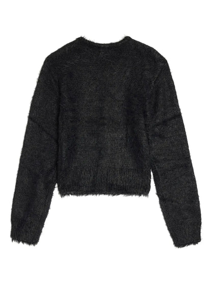 Shaggy Cropped Cardigan