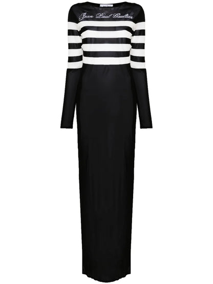 Logo-Embroidered Maxi Dress