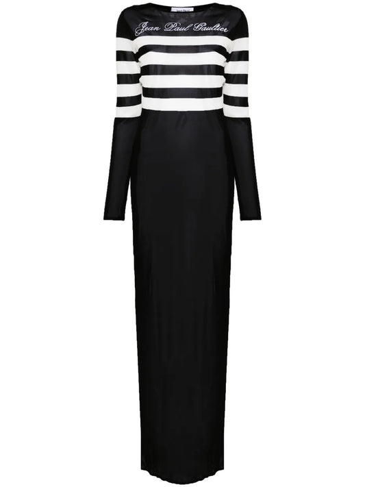 Logo-Embroidered Maxi Dress