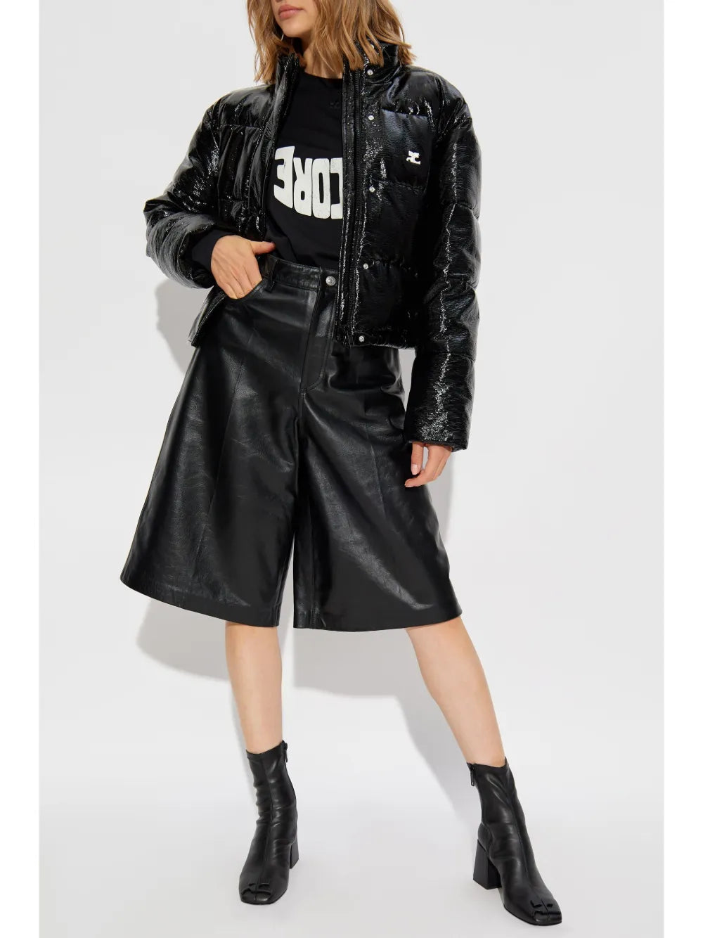 Vinyl Puffer Jacket