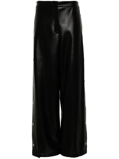 Faux-Leather Trousers