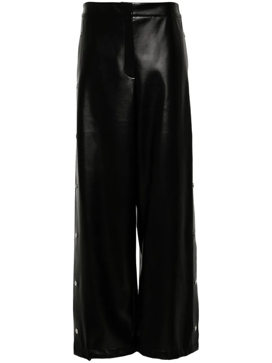 Faux-Leather Trousers
