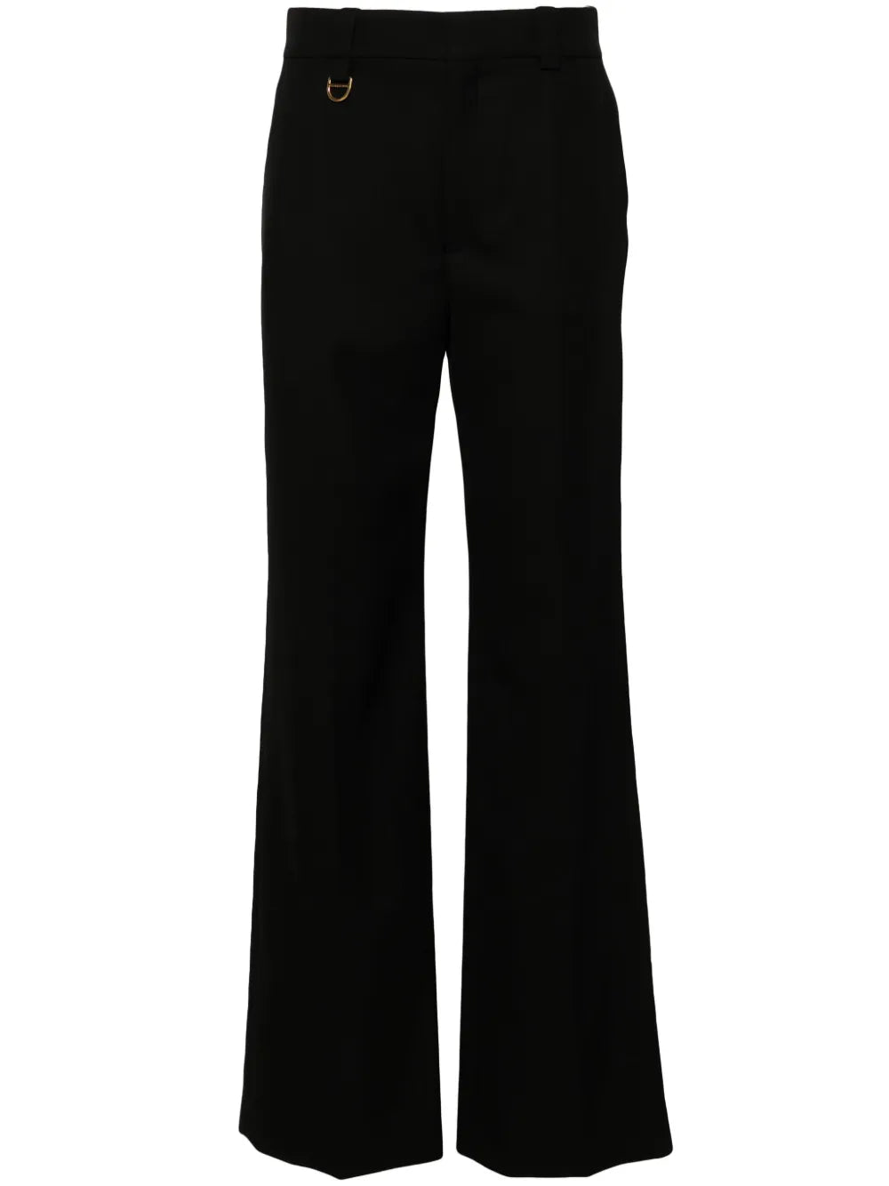 Wool Grain-De-Poudre Trousers