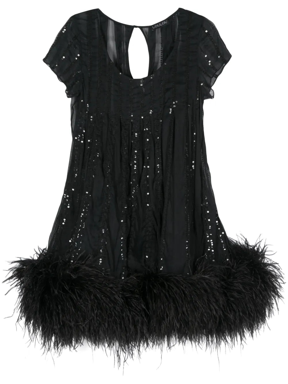 Sequin-Embellished Midi Dress