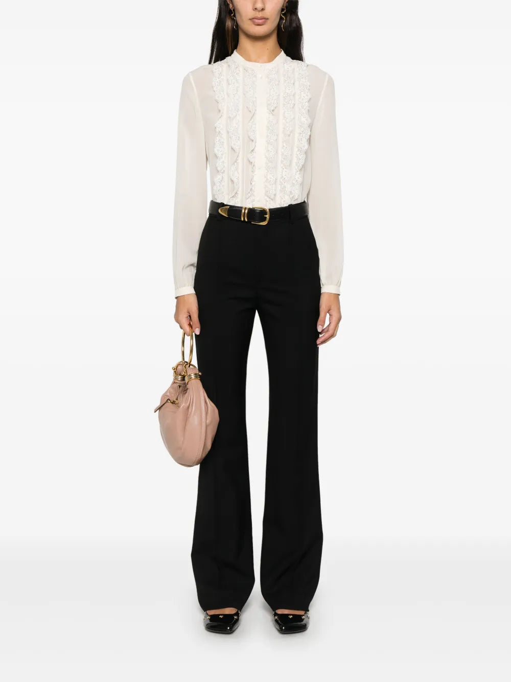 Virgin-Wool Tailored Trousers