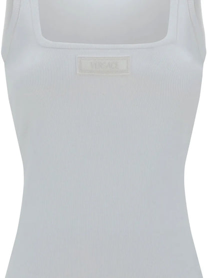 90S Logo Ribbed Tank Top