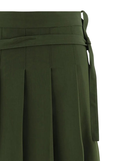 Pleated Midi Skirt