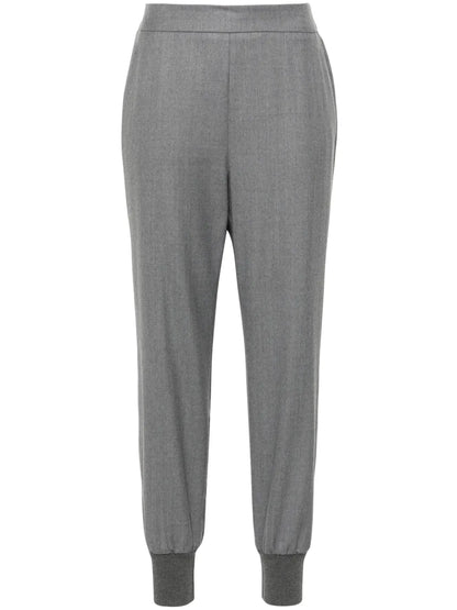 Wool Tapered Trousers