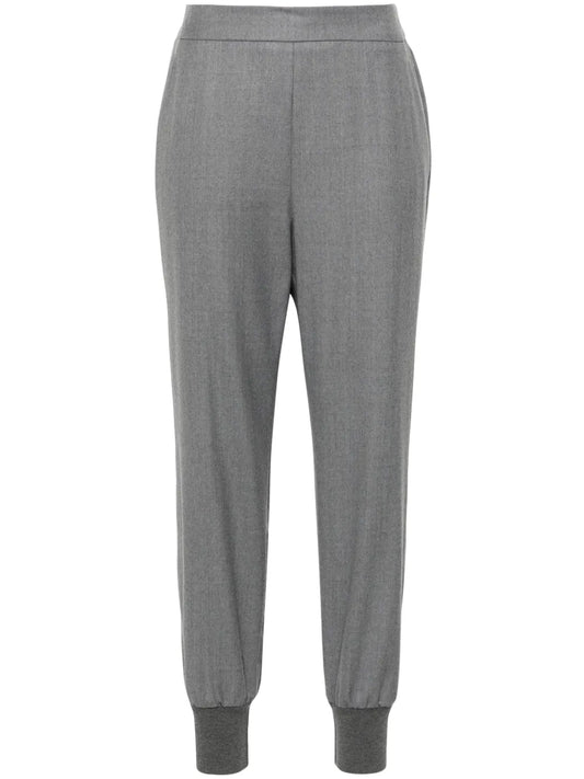Wool Tapered Trousers