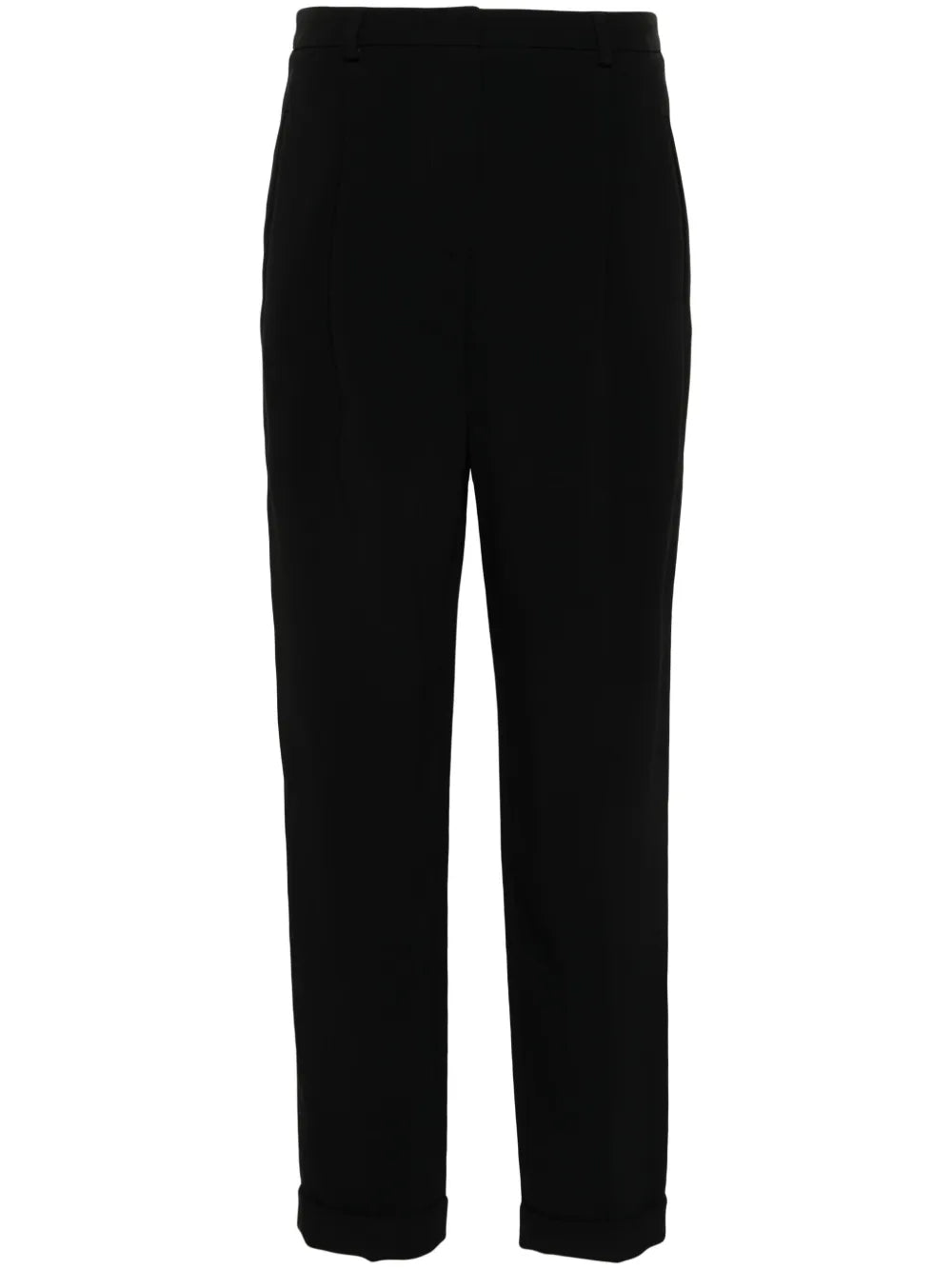 Straight-Leg Cady Trousers