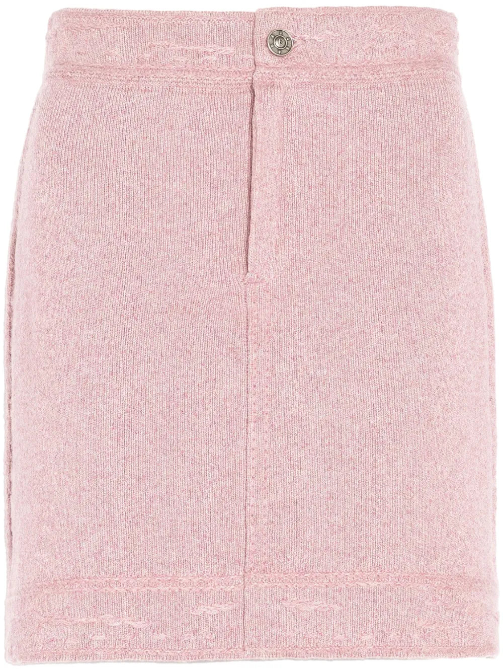 Contrast-Stitch Mini Skirt
