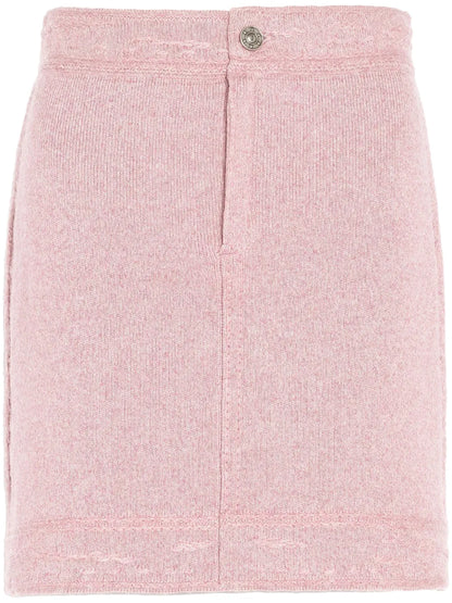 Contrast-Stitch Mini Skirt