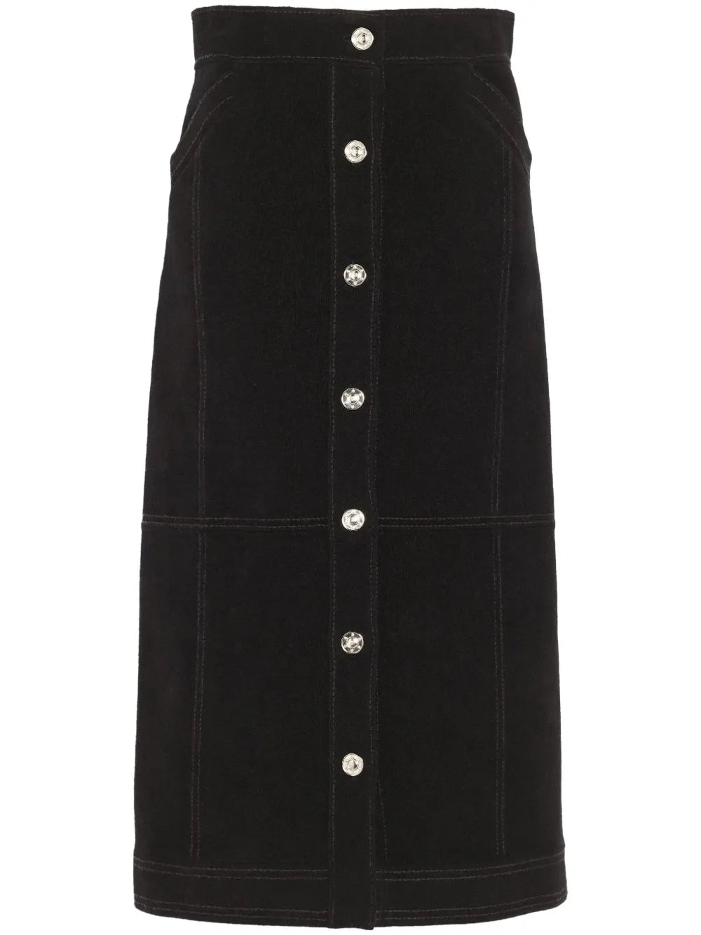High-Waisted Midi Skirt