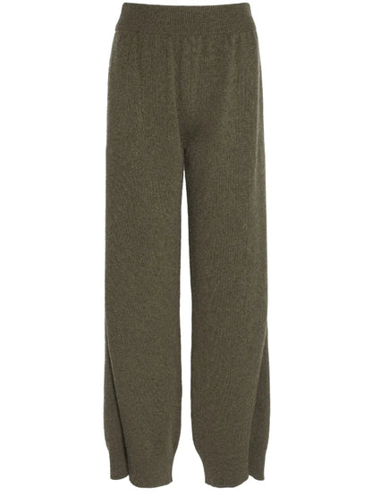 Tapered-Leg Cashmere Trousers