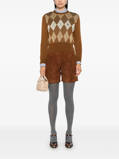Suede Shorts