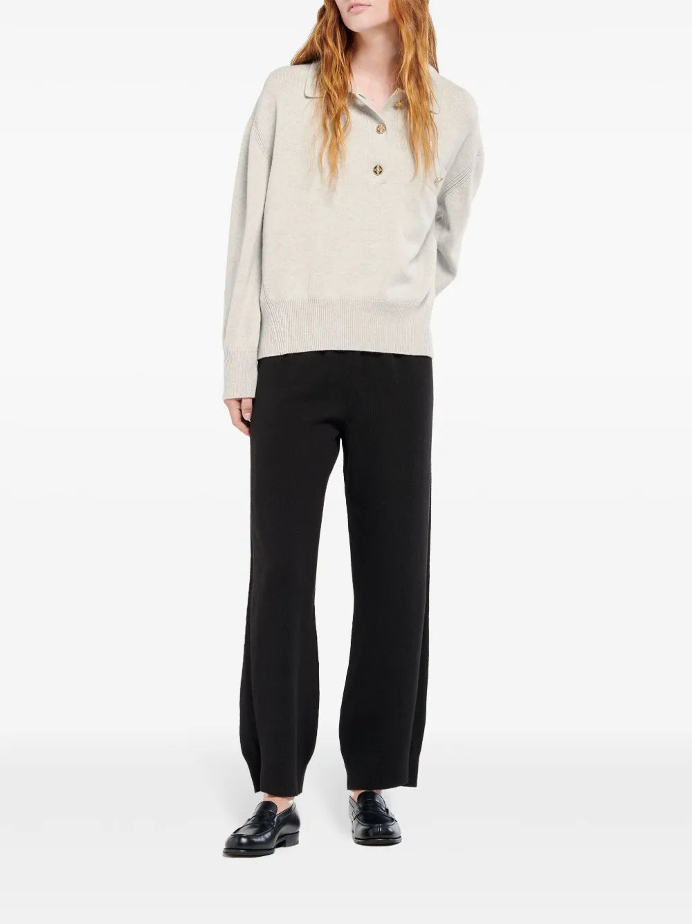 Cashmere Polo Sweater
