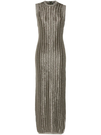 Slinky Ribbed Maxi Dress