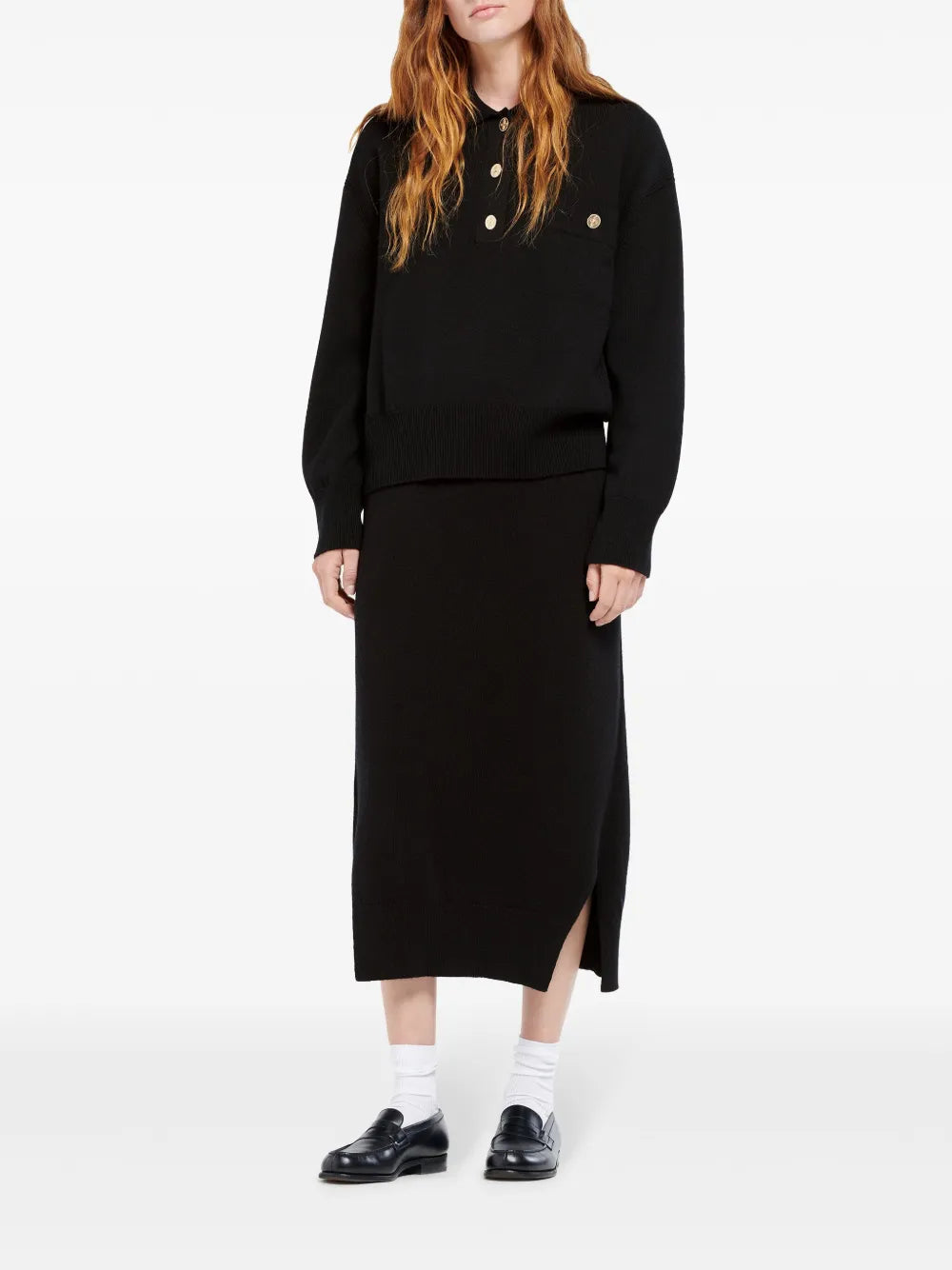 Cashmere Polo Sweater