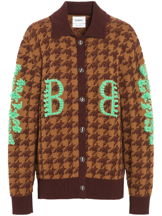 B-Logo Houndstooth Cardigan