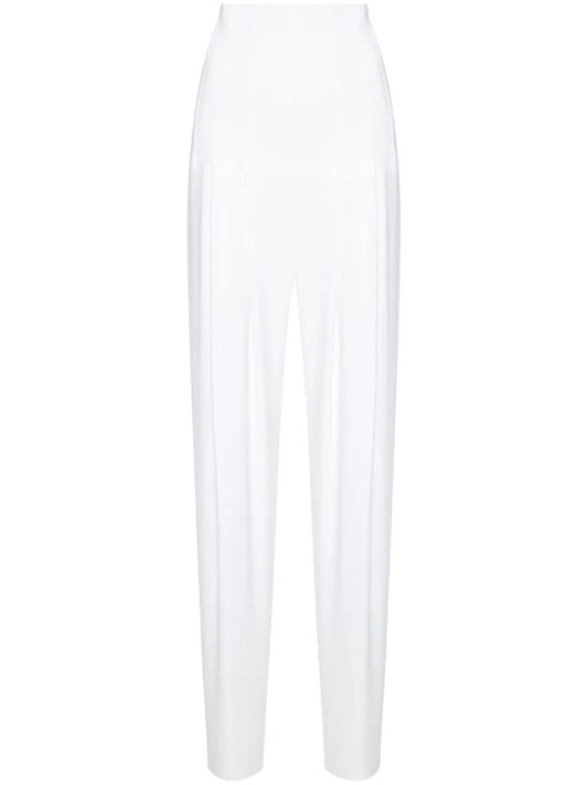 Pleated High-Waisted Trousers