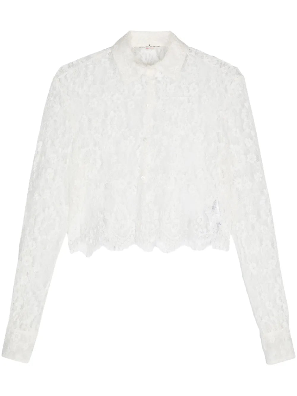 Lace Cropped Shirt