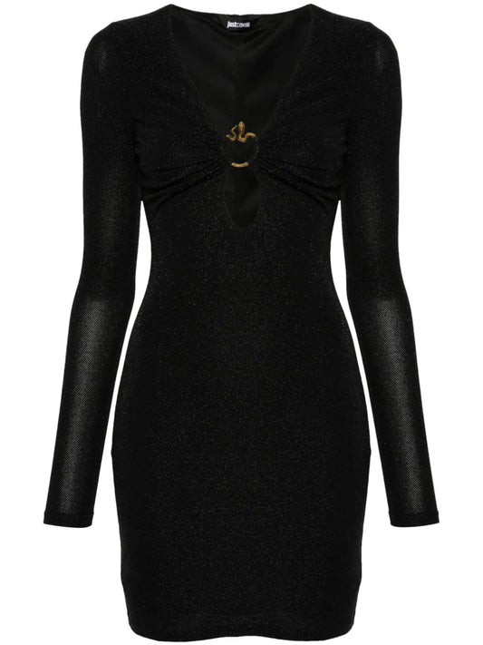 Snake-Detail Mini Dress